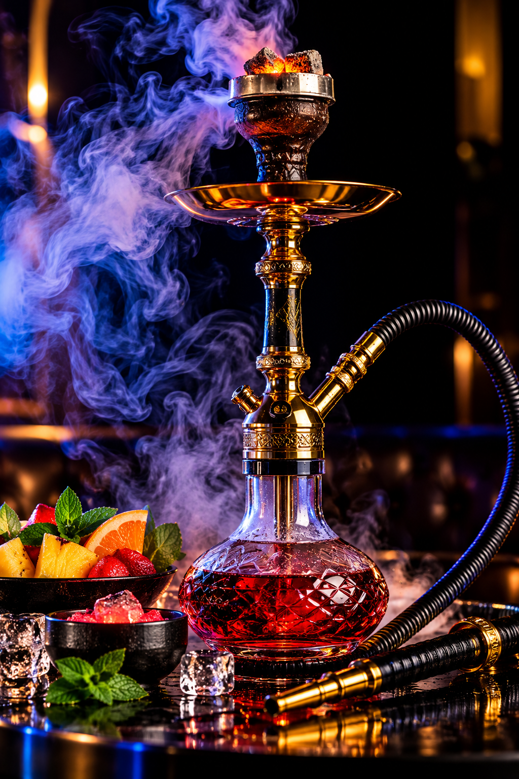 Shisha élégante dans une ambiance lounge
